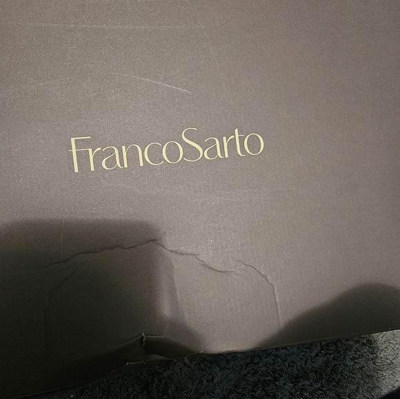 Franco Sarto Black Leather Knee High Wide Calf Boots - Picture 7 of 7